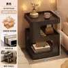 Mesa Lateral, Mesa de Centro, Aparador, Mesa Pequena Criativa de Ferro Artístico Simples e Moderna, Pequena Estante de Armazenamento para Salas de Estar Pequenas