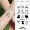 Pegatinas de Tatuaje Temporal con Combinación de Patrones Pequeños con Fórmula Herbal, Larga Duración, Impermeables, Estilo Sencillo y Fresco para Hombres y Mujeres, para Brazos y Piernas