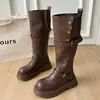 Botas Altas de Rodilla para Mujer Tallas Grandes, Estilo Nuevo Otoño 2026, para Piernas Gruesas, Caña Ancha, Botas Largas, Botas de Montura de Tubo Alto para Mujer