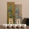Xícara de chá de cerâmica estilo chinês para sala de estar, xícara para convidados, xícara para degustação de chá, adequada para reuniões anuais, negócios, hotéis, bancos e como presente para estrangeiros