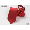 Gravata Rosa Masculina com Zíper Masculina Preguiçosa Fácil de Puxar 6CM Estreita Estilo Coreano Tendência Meninas Preto Puro Azul Claro Cinza Claro Tendência