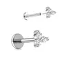 Conjunto de Brincos de Aço Inoxidável Mais Vendido da Amazon, Piercings de Lábio com Zircônia, Brincos de Luxo Leve, Conjunto de Brincos, Venda Direta Atacado de Fábrica