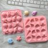 Diy16 Consecutivos 8 Conchas Biscoitos de Chocolate Doce Mousse Confeitaria Gelatina Forma de Assar Forma de Gelo Forma de Silicone