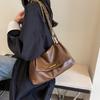 Popular Bolso de Hombro Retro de Gran Capacidad para Mujer Bolso de Hombro Cruzado con Cadena Nueva Moda Simple