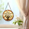 Adornos de vidrio tipo orquídea para captar el sol transfronterizos, decoraciones de vidrio coloridas para el hogar, decoraciones para ventanas y capta soles para el jardín
