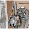 Bolso de Hombro Impermeable de Nailon con Cordón Estilo Japonés 2025 Nuevo para Viaje Casual Versátil de Gran Capacidad Cruzado