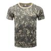 Camiseta deportiva de manga corta de camuflaje para exteriores de Leeson, de verano, de secado rápido, para hombre, para entrenamiento físico al aire libre, camiseta táctica.