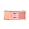 HISYI Niebla Facial Dulce Rubor Tricolor Mate Natural Maquillaje Desnudo Iluminador Fijador de Color Placa de Rubor Tricolor para Mujeres