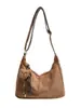 2026 Nuevo Bolso Tote Retro de Gamuza Transfronterizo, Gran Capacidad, Bolso de Hombro Cruzado Moderno y Tendencia, Bolso Grande para Viajes Diarios