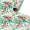 Papel de Regalo Recubierto Brillante de 80g Tamaño Grande Floral Pequeño Fresco Caja de Regalo de Cumpleaños Papel de Regalo al Por Mayor
