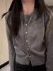Nuevo cárdigan pequeño de estilo coreano con botones dorados para mujer, colección otoño/invierno, tejido elegante y sofisticado, prenda exterior y para superponer