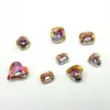 Uñas de celebridad de internet Shi Yue punta inferior diamante ocho grandes ocho pequeños diamantes 33 facetas tridimensionales apiladas joyas de diamante para uñas coloridas full diamond