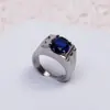 Comércio Exterior Europeu e Americano Anel de Zircônia de Aço Inoxidável 136L Não Desbota Anel Masculino Estilo Casal Anel de Par Banda Ornamento