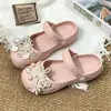 Zapatos de Madera para Mujer, Sandalias Mary Jane Antideslizantes, Zapatos Planos de Verano para Playa, Zapatos Casuales para Enfermera, Zapatos de Ballet, Zapatos de Jardín