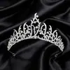 Coroa de Cabeça Nupcial Luxuosa e Elegante, Coroa de Aniversário de Princesa, Acessório de Cabelo Coroa Estilo Coreano, Faixa de Cabeça Brilhante de Strass em Liga