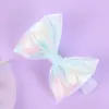 Cinta de Malla Lazo Accesorios para Ropa Pasador Nudo de Regalo Decoración de Empaque DIY Accesorios de Lazo Rosa