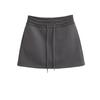 Saia esportiva casual da moda, com cordão, cintura elástica, saia curta esportiva antirreflexo, slim fit