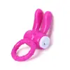Anillo vibrador de conejo erótico para adultos para parejas, anillo de control de eyaculación con lamido de lengua, estimulador clitoriano de cristal, funda para pene