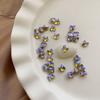 Explosiones Diamante de cristal para uñas de 5 mm Decoraciones para uñas de mariposa Nuevo taladro de fondo puntiagudo rojo neto Diamantes de imitación de color mágico transparente