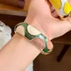 Pulsera para Mujer de Aleación Esmaltada Color Amarillo Dopamina con Goteo Transfronterizo Europeo y Americano Pulsera Exagerada para Mujer Joyería de Mano