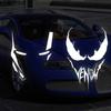 Adesivo de Venom do Homem de Ferro Adesivo de Carro Refletivo Adesivo de Carro Capacete de Motocicleta Para-brisa Frente Adesivo de Carro Elétrico Caixa Decorativa