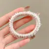 Goma para el pelo simple de satén estilo coreano para mujer, sujetador antideslizante para coleta alta, cuerda de pelo colorida, accesorio para el pelo elástico