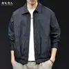 Chaqueta de traje estilo americano, prenda exterior fina casual para hombre, nueva colección otoño 2026, marca de moda, talla grande, estilo corto, adecuada para primavera y otoño