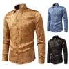 Otoño/Invierno 2026 Nuevo Talla Europea Amazon Camisa Casual de Manga Larga para Hombre Moda Transfronteriza para Hombre Camisa Estampada