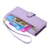 Funda abatible para Samsung S25 FE con correa de muñeca, funda tipo cartera con cremallera para Samsung A27, funda antigolpes para teléfono