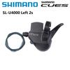 Palanca de Cambios Shimano U4000 2 Velocidades Lado Izquierdo 9 Velocidades Lado Derecho Transmisión Bicicleta de Montaña