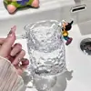Vaso Textura Glaciar para Enjuague Bucal Hogareño Femenino Taza para Cepillado y Lavado de Dientes Taza para Dientes Taza Bucal Taza para Dientes Taza con Portacepillos Transparente de Gran Capacidad