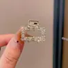 Pinza de Garra Pequeña con Strass de Estrella de Cinco Puntas en Forma de Corazón para Mujer, Pinza de Garra Exquisita de Gama Alta para Medio Cabello, Accesorio para el Cabello Tipo Pinza de Tiburón