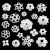 Accesorios de joyería de aleación DIY pétalos huecos soporte de flores cuentas espaciadoras para pulsera cuentas de posicionamiento material de capullo de flor V149