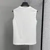 Camiseta Masculina Casual de Verão Nova, Cor Sólida, Sem Mangas, Absorvente de Suor, Corte Solto, Manga Curta, Gola Redonda, Popular, Top de Algodão