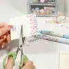 Tijeras Pequeñas Hechas a Mano Color Verde Menta Estilo Xiaohongshu para Estudiantes, Tijeras Pequeñas Simples yafiladas para Cortar Flequillos