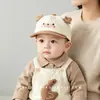 Chapéu de Bebê Coelho Fofo Boné de Baseball de Veludo para Meninos e Meninas, Chapéu de Pescador Respirável com Proteção Solar