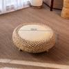 Mesa de Centro Pequena de Rattan Mesa Pequena para Bay Window Mesa Kang Quarto Casa Simples Plataforma de Bay Window Mesa Baixa Mesa com Armazenamento Tecida em Palha