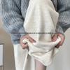Calças de arroz glutinoso de aveia femininas primavera e outono 2024 novas calças de cintura alta retas dape preguiçosas de cashmere soltas de perna larga