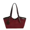 Bolso de mano informal de gamuza para mujer 2026 Otoño Nuevo Estilo de alta gama elegante para hombro axila bolso de mano de lujo ligero