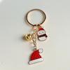 Nuevo Llavero de Navidad Anillo de Llave Papá Noel Árbol de Navidad Campana Guantes Accesorios Colgante Adorno