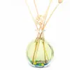 Botella de Aromaterapia sin Fuego 150ml Botella Redonda Plana de Vidrio para Aromaterapia Botella de Aromaterapia Volátil de Ratán Botella Vacía