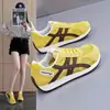 G9007 Novos Sapatos de Malha Femininos Primavera Novos Tênis Esportivos Comércio Exterior Sapatos Brancos Atacado Transfronteiriço Respirável Moderno Sola Grossa
