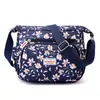 Bolsa de Tecido de Nylon Leve Repelente à Água Bolsa de Compras da Moda Bolsa de Ombro Feminina da Moda Bolsa Transversal Casual Estampada