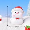 Dibujo animado navideño animal cerdo muñeco de nieve árbol de Navidad pato adorable micropaisaje árbol de Navidad adornos de nieve accesorios de bola de cristal