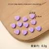 Doces de Coração Simulados Cola de Creme para Artesanato DIY Acessórios de Brinquedo de Comida Simulada Pacote de Materiais para Decoração de Capa de Celular de Macaron Coração de Pêssego