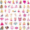 50 pegatinas de Princesa Barbie coche teléfono móvil taza de agua pegatinas decorativas cuaderno Diario pegatinas de recompensa impermeables
