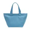 Bolsa Tote de Lona de Color Sólido de Gama Alta, Bolso Pequeño de Hombro, Bolsa de Compras, Bolso Portátil Casual para Picnic, Bolsa para el Almuerzo, Personalización de Fábrica