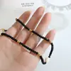 Collar Vintage Tailandés de Nicho Estilo Frío Ins Piedra de Cristal Negro Misteriosa Perla de Agua Dulce Natural Acero de Titanio Costura