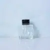 Frasco de aromaterapia com corte multifacetado e tampa de rosca dourada, frasco de vidro difusor de rattan, recipiente de fragrância para casa e pousada, personalização OEM