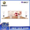 Stand de exhibición de aluminio para publicidad, diseño humanizado de fábrica, para reclutamiento personalizado